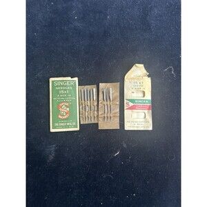 Set of 8 Vintage Singer 15x1 Needles Size 14 Made In The USA